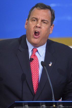New Jersey governor Chris Christie tried to reach out to the party's evangelical wing with an attack on abortion.