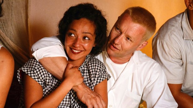 Ruth Negga and Joel Edgerton as Mildred and Richard Loving.