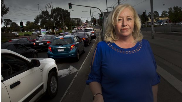 Charmaine Brillanti says she's been driven out of Mernda by traffic snarls. 