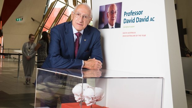South Australia's 2018 Australian of the Year Professor David David chose objects that reflect his 45 years working with patients with facial deformities and disfigurements.