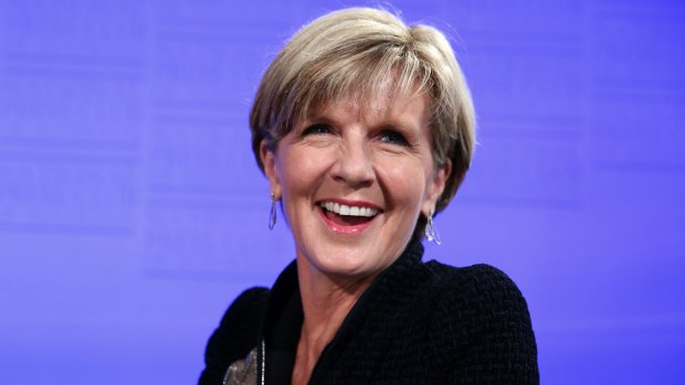Foreign Affairs Minister Julie Bishop has shown a fondness for emoticons 
