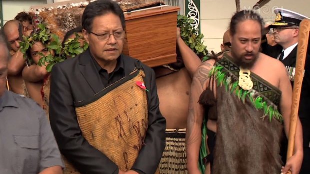 Sir Graham Latimer was laid to rest at Te Paatu Marae, south of Kaitaia on Saturday