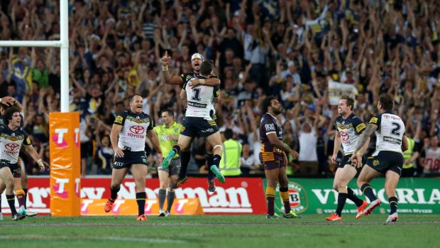 Format altered: The Cowboys celebrate winning the 2015 NRL grand final but teams will no longer be able to triumph via golden point in extra time. 