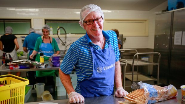 After 32 years as a volunteer with the St Vincent de Paul's Collingwood soup van, Ken Wilson won a Medal of the Order of Australia (OAM) for his work.