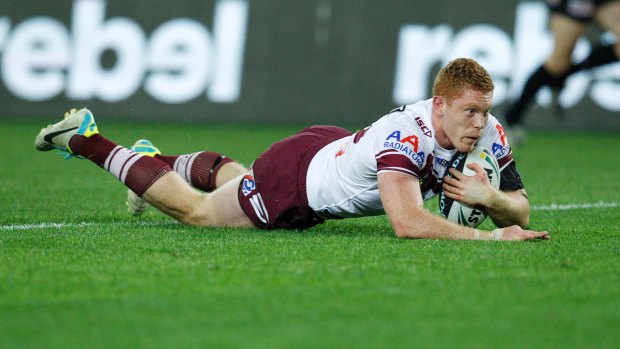 Tom Symonds has secured a starting spot in the Manly back row.