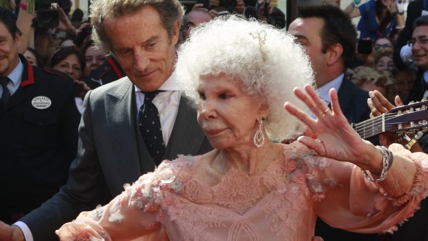 The Duchess of Alba with husband Alfonso Diez.
