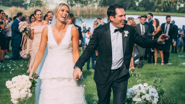 Channel Nine's Peter Stefanovic and Sylvia Jeffreys were married last weekend.