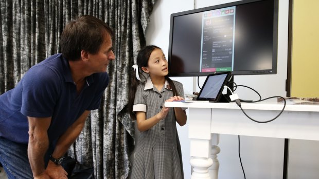Google Australia and New Zealand's engineering director, Alan Noble, with Emma Yap.