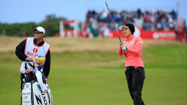 In contention: Minjee Lee of Australia.