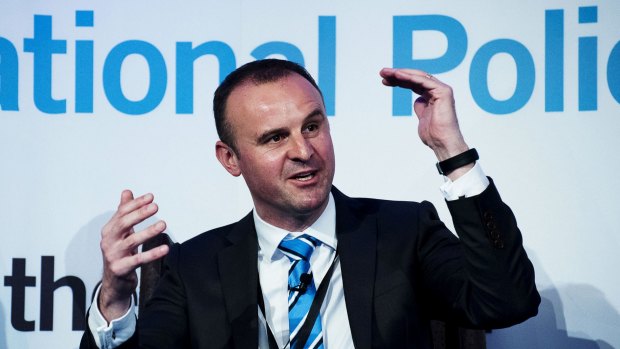 Not happy: ACT Chief Minister Andrew Barr.