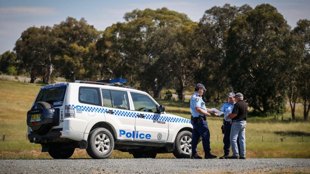 NSW Police are handing out posters of the Stoccos to rural properties around Tumut.