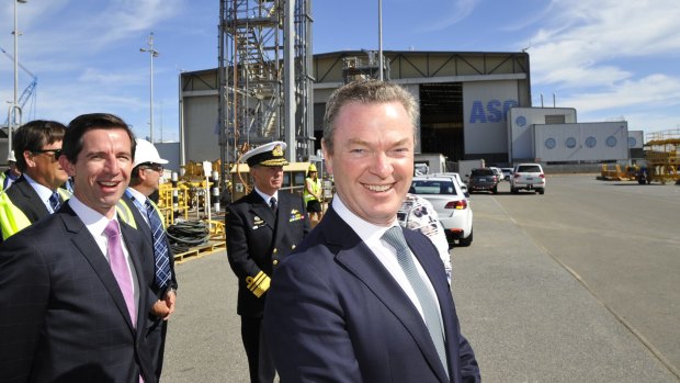 Industry Minister Christopher Pyne has banked his political fortunes on building submarines in South Australia with South Australian steel.
