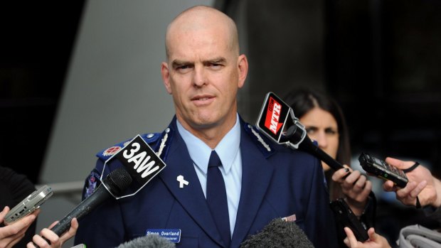 Simon Overland resigned as Victoria Police commissioner after two years.