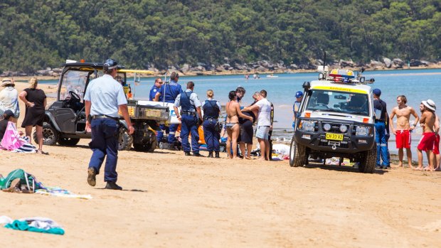 A man has died after being pulled from the water in distress at Ocean Beach, near Umina on the Central Coast.
