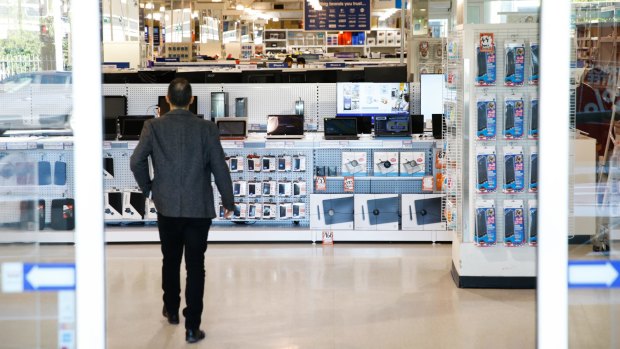 Big businesses such as Officeworks are encouraging small business to spend up.