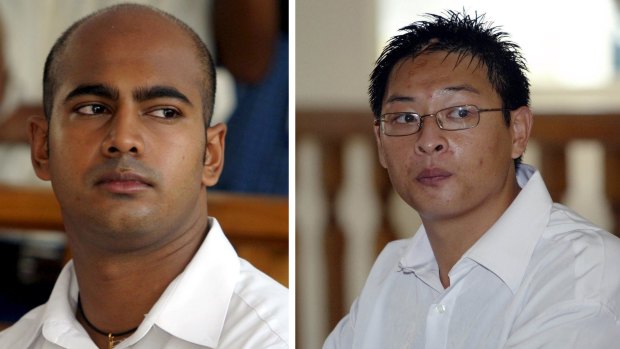 Executed: Australians Myuran Sukumaran and Andrew Chan.