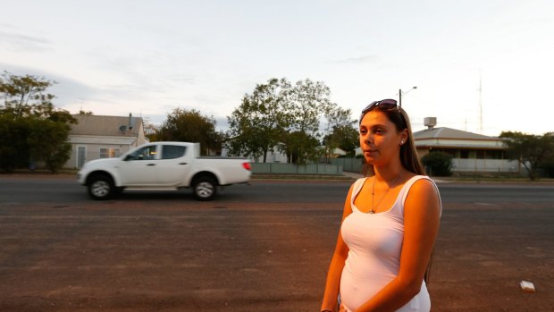 Alyssa Walford, 18, who works in Walgett, after schooling in Sydney.