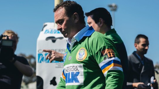 Marching on: Canberra Raiders coach Ricky Stuart says his team will refocus on Wednesday.