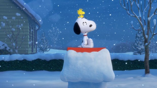 Snoopy and Woodstock in <i>Snoopy and Charlie Brown: The Peanuts Movie</i>.
