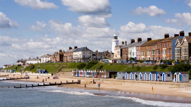 Southwold seafront and beach.