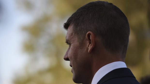 Admitted his office called the bank: Premier Mike Baird.