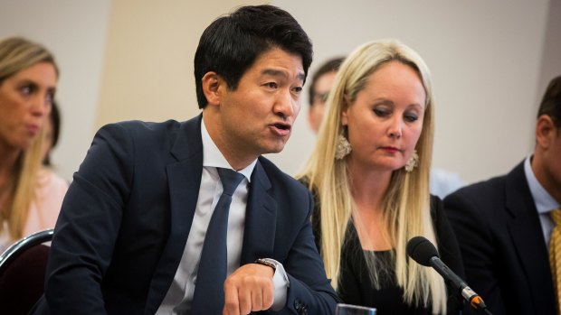 Joo Man Park, eBay managing director and vice-president for Australia and New Zealand, at the federal inquiry.