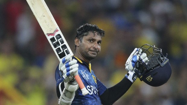 Four in a row: Kumar Sangakkara is in hot form with the bat.