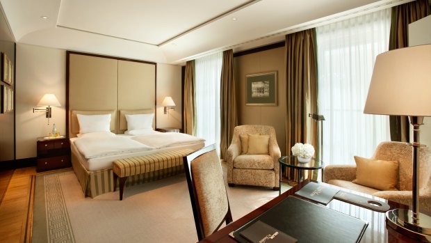 An entry-level Executive Room at Hotel-Adlon-Kempinski, Berlin