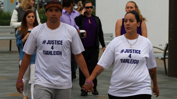 Cindy Palmer arrives at the Beenleigh Magistrates Court on Wednesday morning.