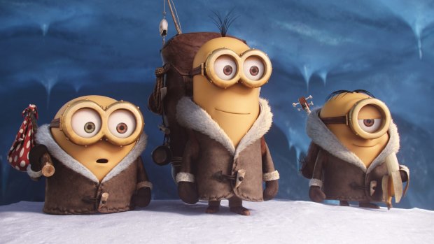 We love their antics: Bob, Kevin and Stuart, the three lead yellow blobs in <i>Minions</i>.