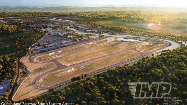 The first stage of the Ipswich Motorsport Precinct redevelopment will include an extension to the V8 Supercar track.
