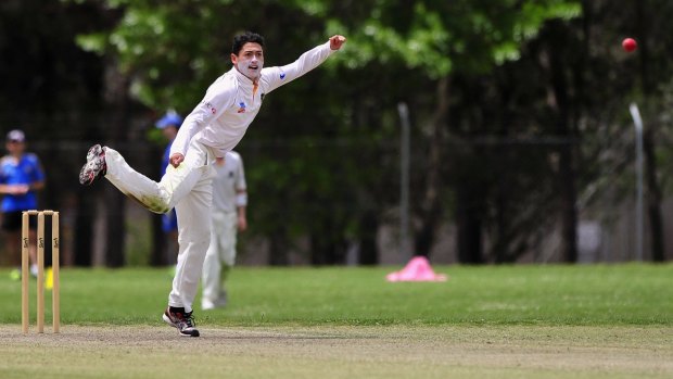 Weston Creek Molonglo spinner Mark Akeroyd scored 75 to help his side to 288 against ANU.