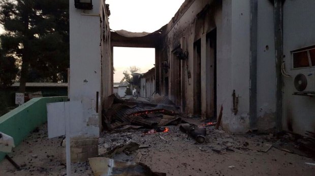 The MSF hospital in Kunduz was badly damaged during the attack at the weekend.