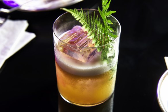 The Te Quiero cocktail combines gold kiwifruit, tequila, apricot brandy and Yellow Chartreuse.