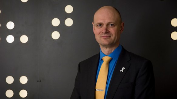 Myer chief executive Richard Umbers is pushing efficiency as sales decline.