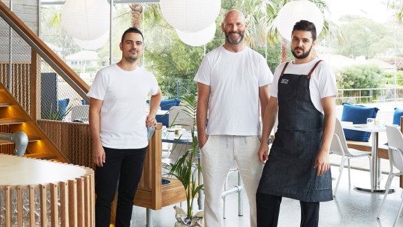 Allesandro Pavoni (centre), head chef of Ormeggio, says the fashion in food is towards a more natural approach.