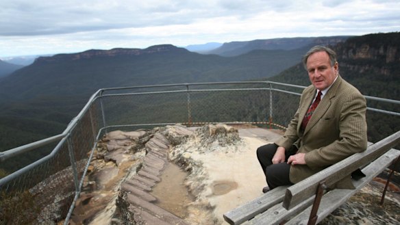 Strong voice: Bob Debus at Leura in the Blue Mountains in 2007. The former NSW environment minister said a federal government report into the environmental impact of Badgerys Creek paid "cursory attention" to the world-heritage value of the country's most visited national park. 