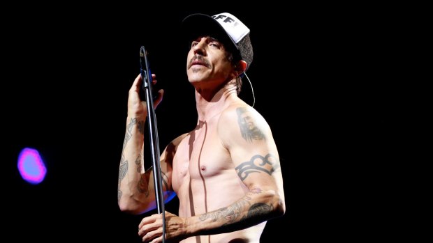 Rushed to hospital: Anthony Kiedis at the Big Day Out in 2013.