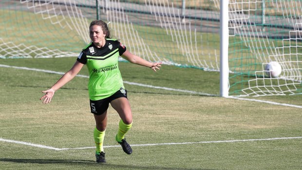 Big decision: Jenna McCormick remains passionate about playing soccer for Canberra United.