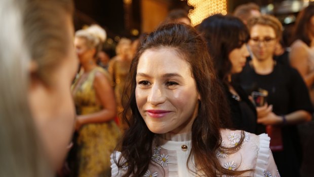 Yael Stone speaking to Fairfax Media at the Logies about her pneumonia diagnosis.