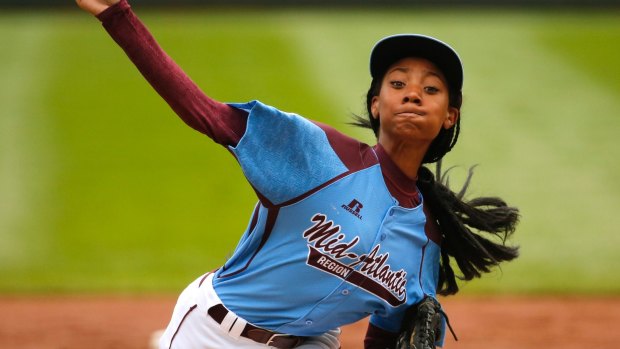 A wise head on young shoulders: Mo'ne Davis.