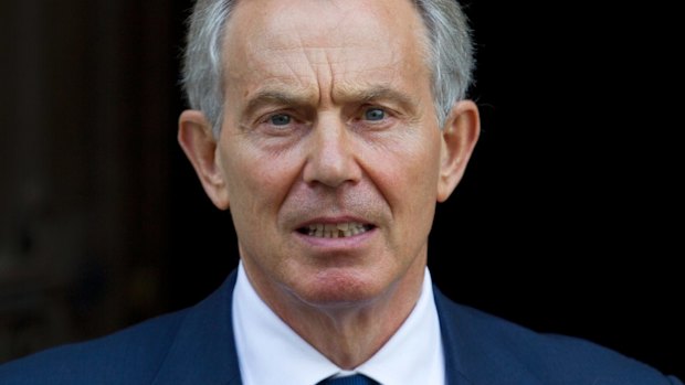 Former British prime minister Tony Blair.