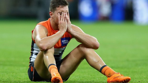 Close, but no cigar: Josh Kelly feels the pain.