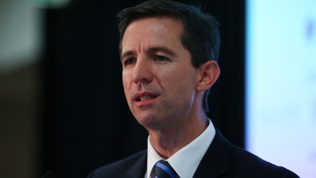 Education Minister Simon Birmingham says he will need to find similar savings from elsewhere in the higher education portfolio.