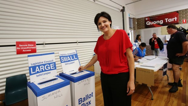 She's back (almost): Anti-corruption fighter Jodi McKay looks likely to have won Strathfield on preferences though late on Saturday she wasn't quite prepared to say so.