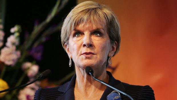 Australia's Foreign Minister Julie Bishop.