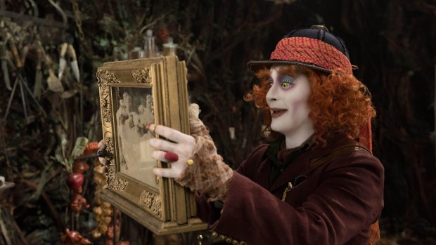 Johnny Depp in <i>Alice Through the Looking Glass</i>, which has flopped at the box office.