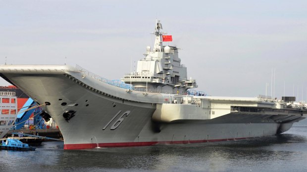 China's aircraft carrier Liaoning.