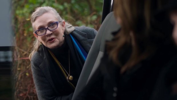 Carrie Fisher in the finale of Catastrophe season 3.