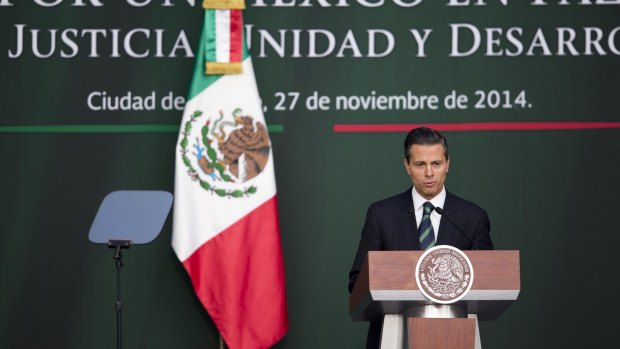 Mexico's President Enrique Pena Nieto, pictured in 2014, has compared Trump's rise to Hitler's.